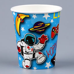 Цена за 2 шт. Стакан бумажный одноразовый «День рождения», в наборе 6 шт.