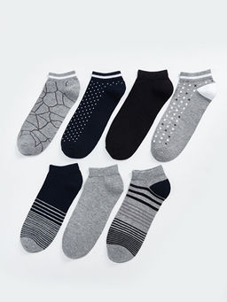 Desenli Erkek Patik ?orap 7li