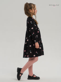 Платье Тиана тюльпаны на черном - Sovalina фото 21