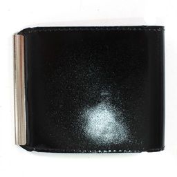 Зажим для купюр Premier-Z-28 натуральная кожа черный глянцевый (89) 198890 фото 2