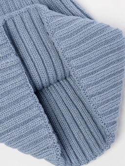 Шапка жен. шерсть+каш+виск LB-A53063 denim - Labbra фото 4