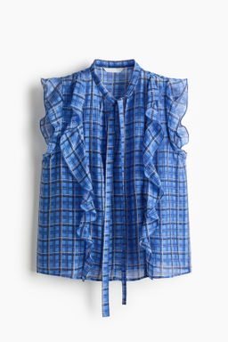 Blusa de volantes con cuello fular - H&m фото 2