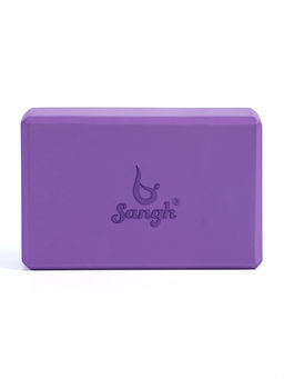Блок для йоги 23×15×7.5 см, вес 120 г, фиолетовый