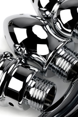 Анальный душ TOYFA Metal с тремя насадками, серебряная, 2см, 15,4 г