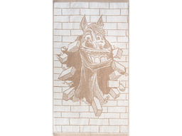 Полотенце махровое 6с103.512ж2 Здрасте конь (лен3) 50х90см