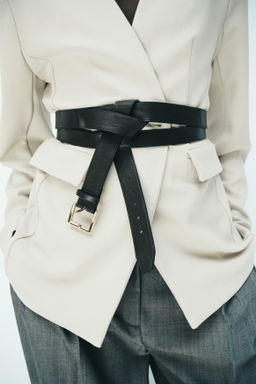 Blazer de punto sin cuello - H&m фото 4