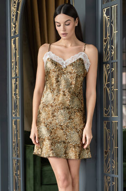 CAPPUCCINO 3111 Классическая короткая сорочка с вытачкой Mia-Amore