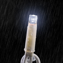 Гирлянда «Занавес» 2×1.5 м, IP65, УМС, белая нить каучук, 300 LED, свечение белое, 220 В