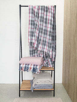 Покрывало вафельное 200x220 серый Хлопок 100% - Denastia фото 11