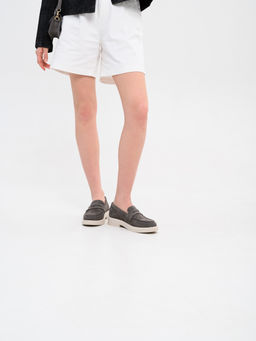 Лоферы туфли EDART 176.1593 be. Серый замок замша  фото 21