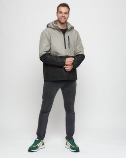 Куртка-анорак спортивная мужская бежевого цвета 3307B - Wonderrman фото 4