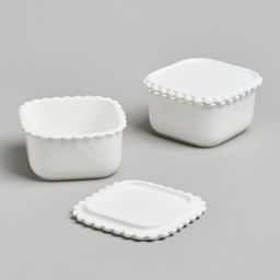 НАБОР ИКОРНИЦ LEFARD PEARL С КРЫШКАМИ 2 ШТ. КВАДРАТ. 10*5,5 СМ 200 МЛ  фото 8