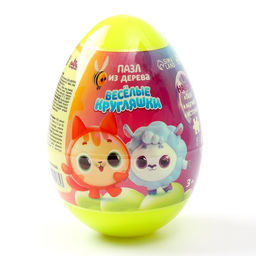 Цена за 6 шт. Пазлы из дерева Кругляшки