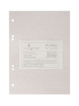 Цена за 4 шт. Сменный блок для тетрадей на кольцах А5, 80 листов в клетку, Calligrata, белый 100%