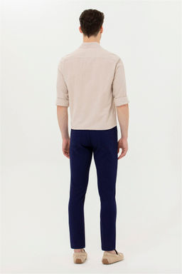 Мужские темно-синие брюки из плотной ткани - U.s. polo assn фото 4