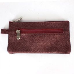 Футляр для ключей Croco-кл-500 (на молнии) натуральная кожа бордо металлик (232) 239928  фото 2