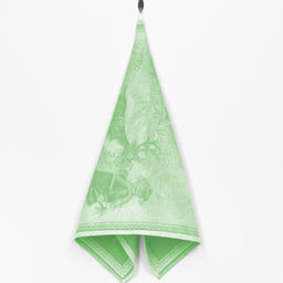 07с-39ЯК 50*70 Полотенце "Девочка и олень" цв. салат