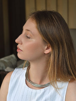 Чокер «Многослойный», металлический, цвет серебро