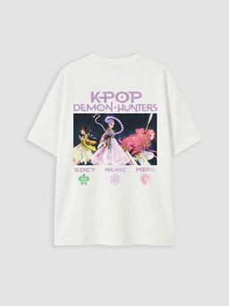 K-pop Demon Hunters Bask?l? K?z ?ocuk Ti??rt