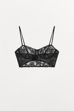 FLORAL EMBROIDERED UNDERWIRED BRA - Zara фото 2