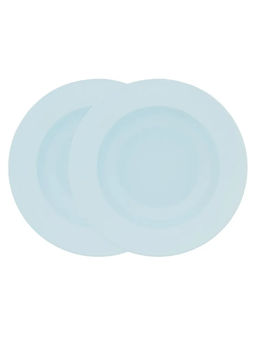52214 GIPFEL Набор тарелок суповых ETHER 22 см (2 шт.). Материал: керамика. Цвет: светло-голубой.