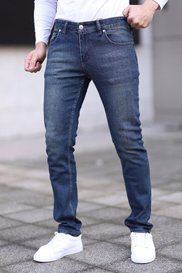 Koyu Lacivert Erkek Regular Jeans TMNSS25JE00001 - Trendyolmilla фото 2