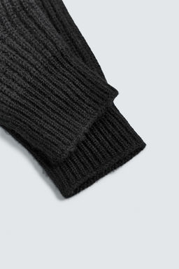 WOOL-CASHMERE KNIT MITTENS