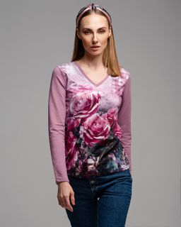 Лонгслив с вырезом мыс