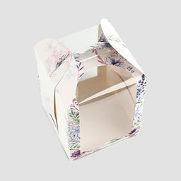 Цена за 5 шт. Коробка под маленький торт, кондитерская упаковка, Венок, 15 х 15 х 18 см - Дарите счастье фото 3