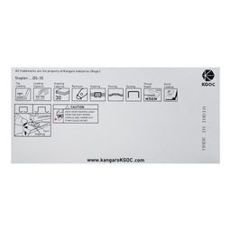 Степлер канцелярский №24-26/6, Kangaro DS-35, до 30 листов, металлический, МИКС