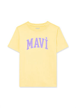 Mavi Logo Bask?l? Sar? Ti??rt