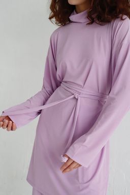 7389 Костюм трикотажный в стиле бохо лавандовый - Martichelli фото 6