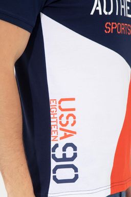 U. S. Polo Assn Мужская темно-синяя футболка с воротником-поло - U.s. polo assn фото 7