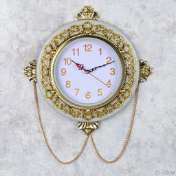 Часы 35 см / 3035W /уп 18/с цепочкой / 621850