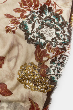 FLORAL PRINT SCARF - Zara фото 3