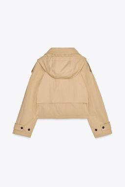 SHORT HOODED TRENCH COAT - Zara фото 6