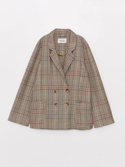 Ekose K?z ?ocuk Blazer Ceket