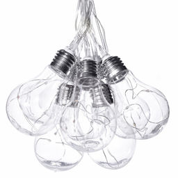 USL-S-126/PT4000 BULBS Садовая гирлянда на солнечной батарее Лампочки. 40 светодиодов. Разноцветный свет. 1*АA Ni-Mh аккумулятор в/к. IP44. TM Uniel