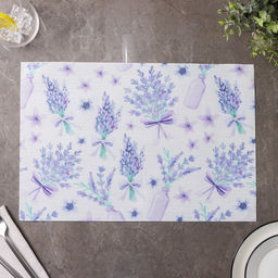 Набор салфеток сервировочных Доляна Спокойствие, 4 шт, 4530 см, цвет фиолетовый  фото 3