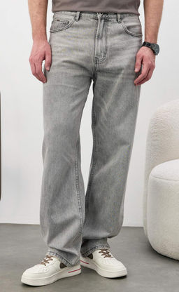 Джинсы Fine Joyce F611-0162R светло-серый хлопок  фото 2