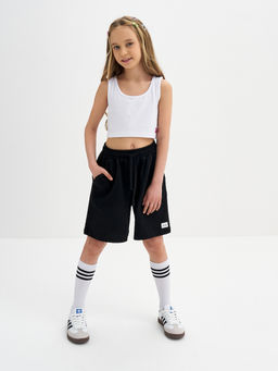 Черные шорты для девочки - Kogankids фото 2