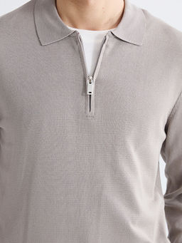 Polo Yaka Erkek Triko Kazak