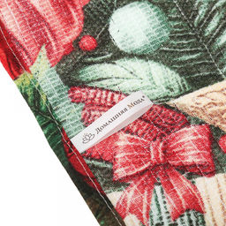 Салфетка хозяйственная 50х60см "Рождественские сладости", вафельное полотно, хлопок 100%, плотность 245г/м2, без упаковки, "Домашняя мода" (Россия)