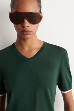 CAMISETA DE PUNTO CON DETALLE EN CONTRASTE - H&m фото 6