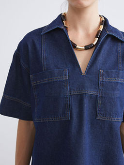 Loose Fit Kad?n Jean G?mlek