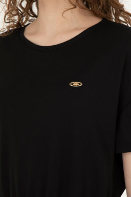 Женское черное трикотажное платье - U.s. polo assn фото 7