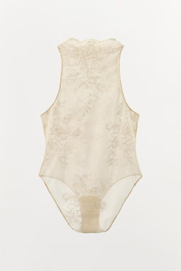 EMBROIDERED MESH BODYSUIT - Zara фото 8