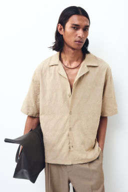 Camisa resort con textura Relaxed Fit - H&m фото 2