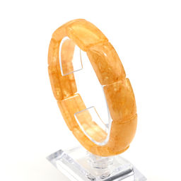 Браслет сегмент 15*22мм из кварца цв.желтый