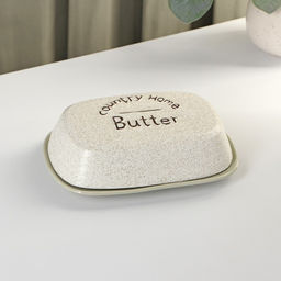 Маслёнка «Домик в деревне» 18.5×12.5×5.5 см, керамика